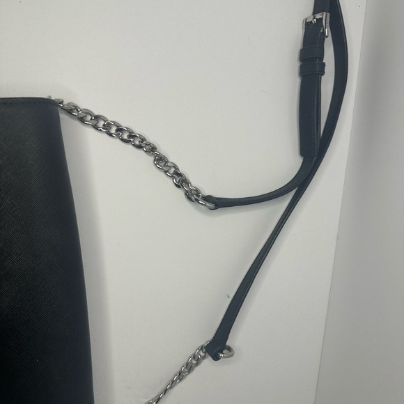 Michael Kors Black Crossbody Bag with Silver Accents - Picture 4 of 6